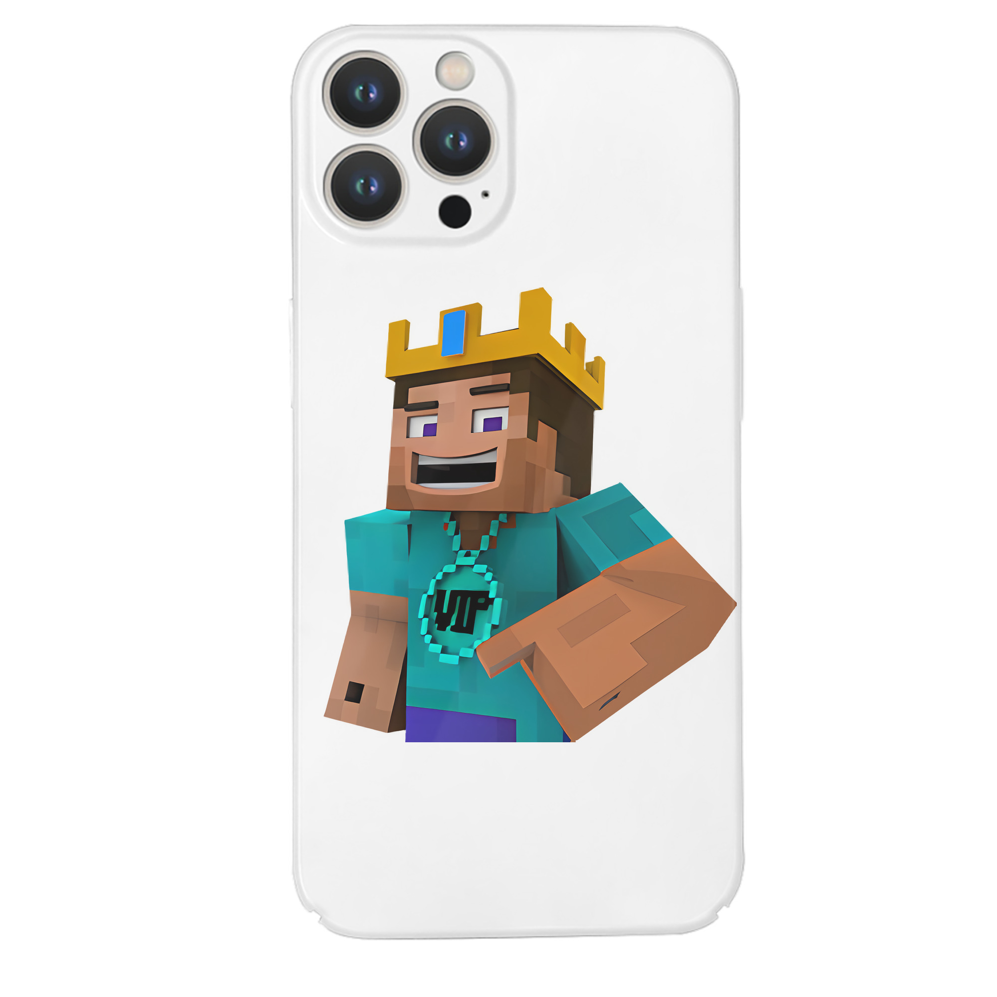 （画像用） マインクラフト ブロックの世界 Minecraft MC Block world 【iPhone 14シリーズ対応】ハードケース